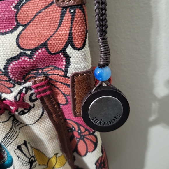 Sakroots Multicolor Floral Crossbody with Pink Accents - Picture 3 of 8